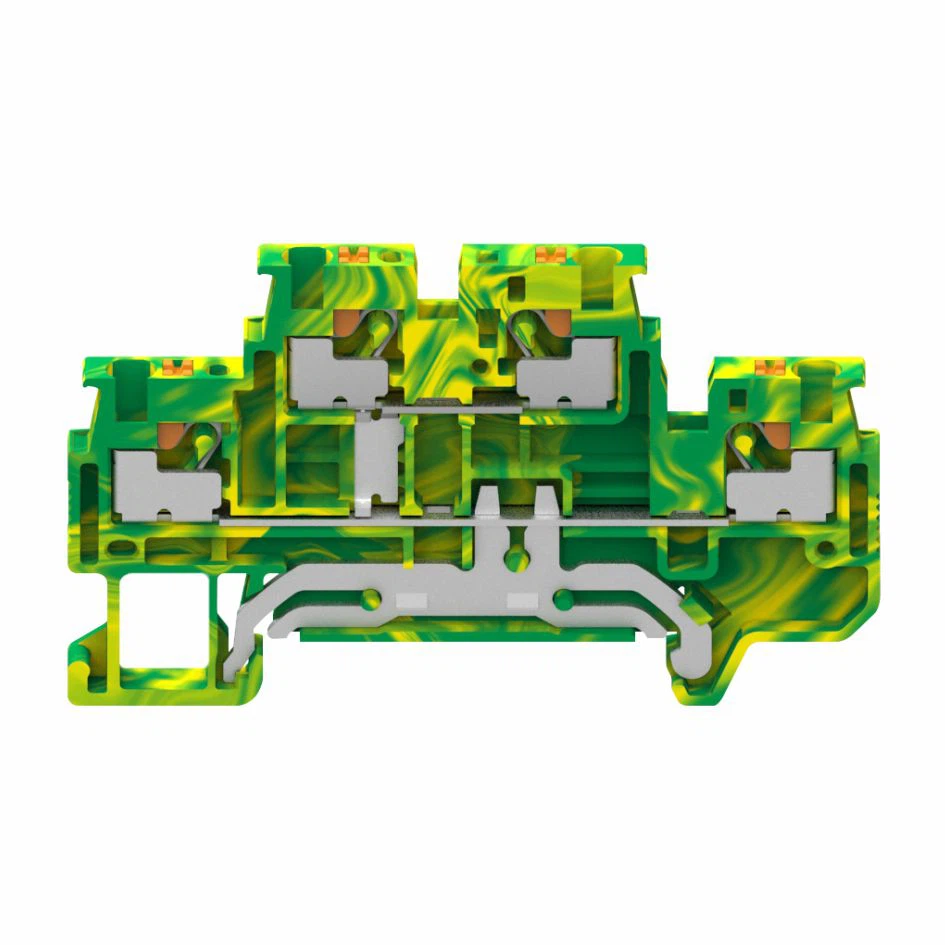 Tvöföld raða jörð tengiblokk 1,5 Mm2